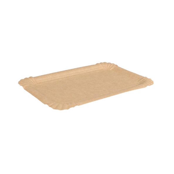 Plateau Papstar bioodore en carton kraft (13x20cm) (100 pièces)