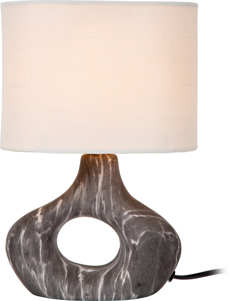 Lucide tomeo - lampe de table - 1xe14 - noir | essentiel - japondi