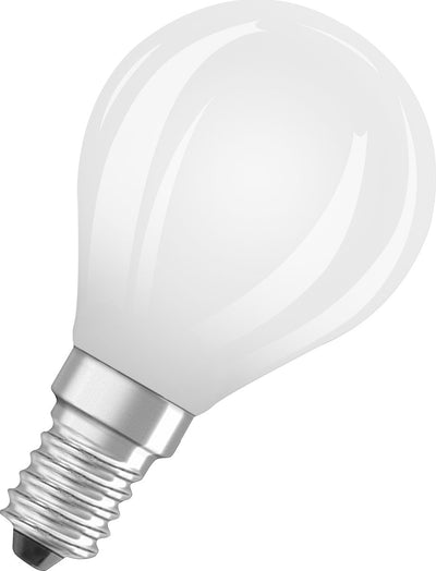 Lampe à filament étoile Osram, culot E14, verre dépoli, blanc chaud (27 K), 8-6 lumens, remplace une lampe de 6 W, non dimmable, paquet de 3