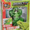 Un laboratoire visqueux dissèque, il dissèque une grenouille