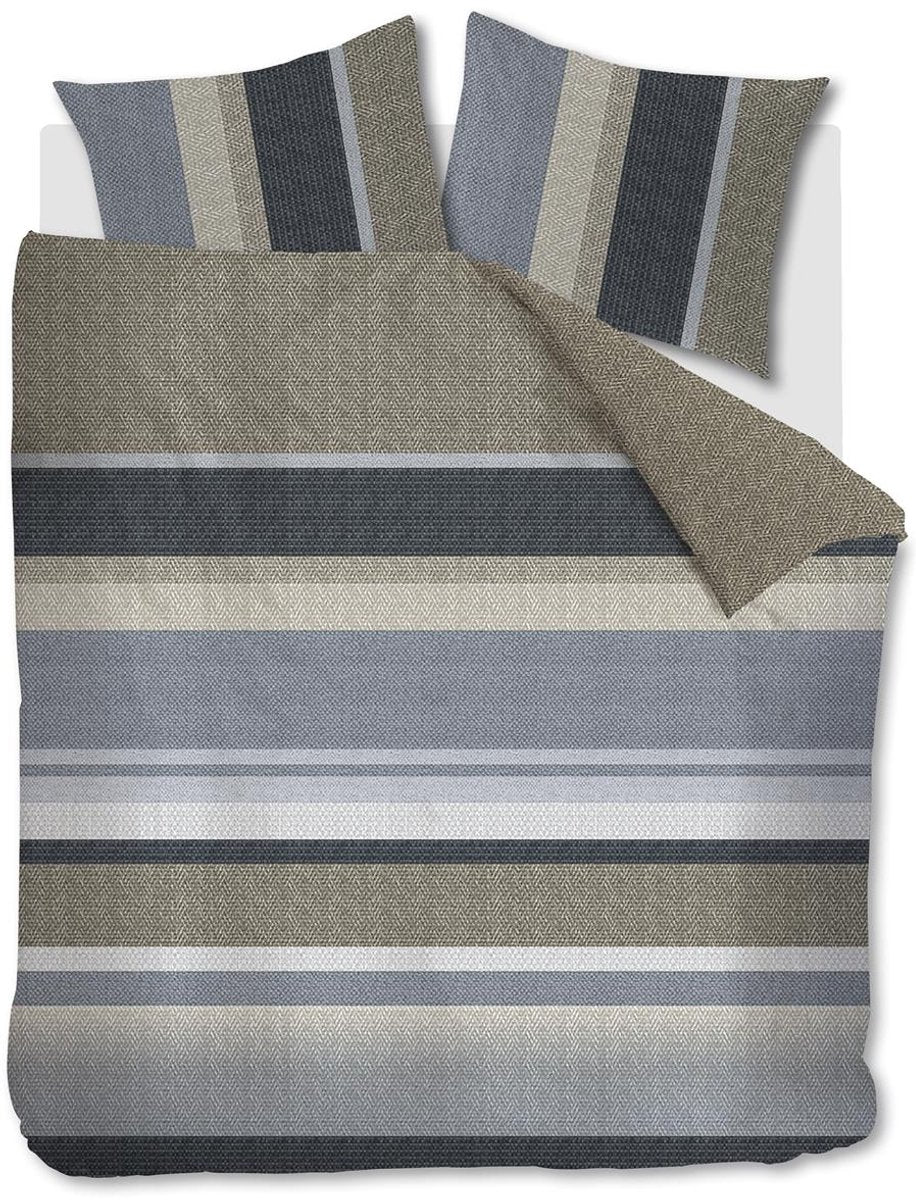 Beddinghouse Housse de couette Jorren - twin xl - 260x200 220 - bleu gris