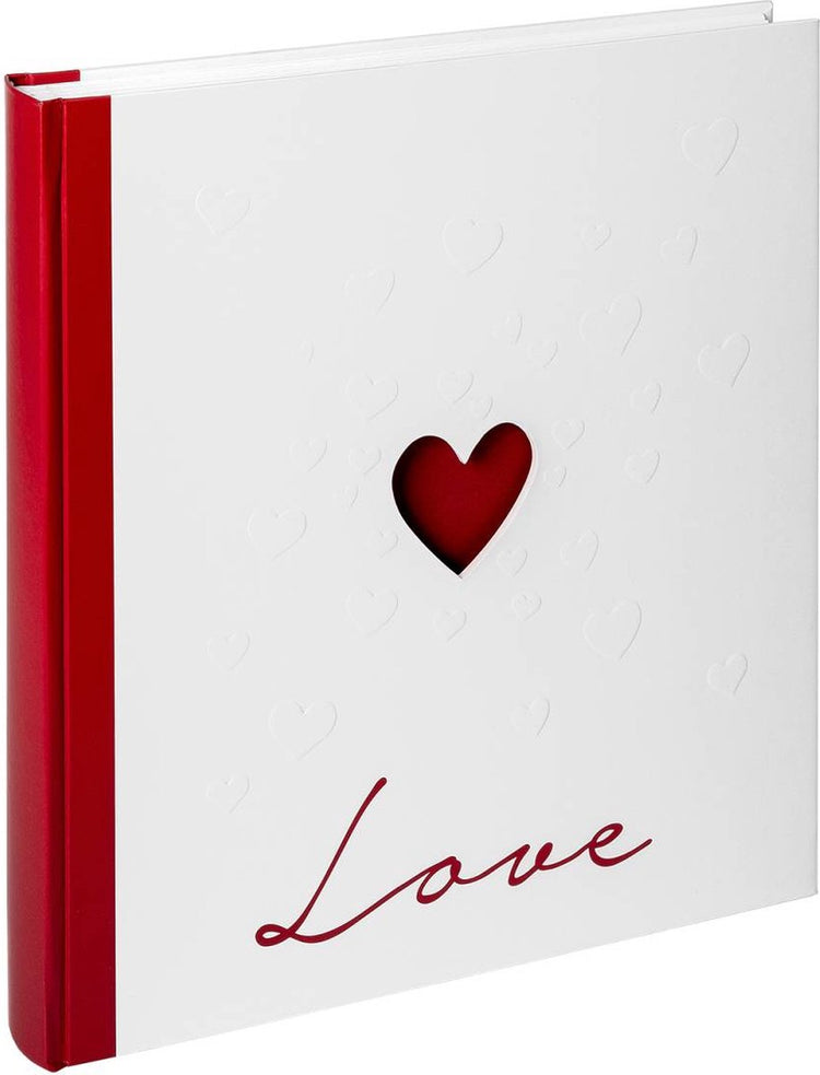 Walther uh-159 love - album de mariage - taille 28 x 30,5 cm - rouge et blanc