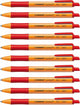 Stabilo pointball - stylo à bille - rechargeable - rouge - boîte de 10 pièces
