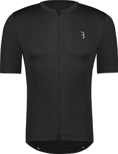 Bbb cycling essence chemise de cyclisme homme manches courtes - 15-25 °c - chemise VTT et cyclisme respirante avec 3 poches arrière - noir