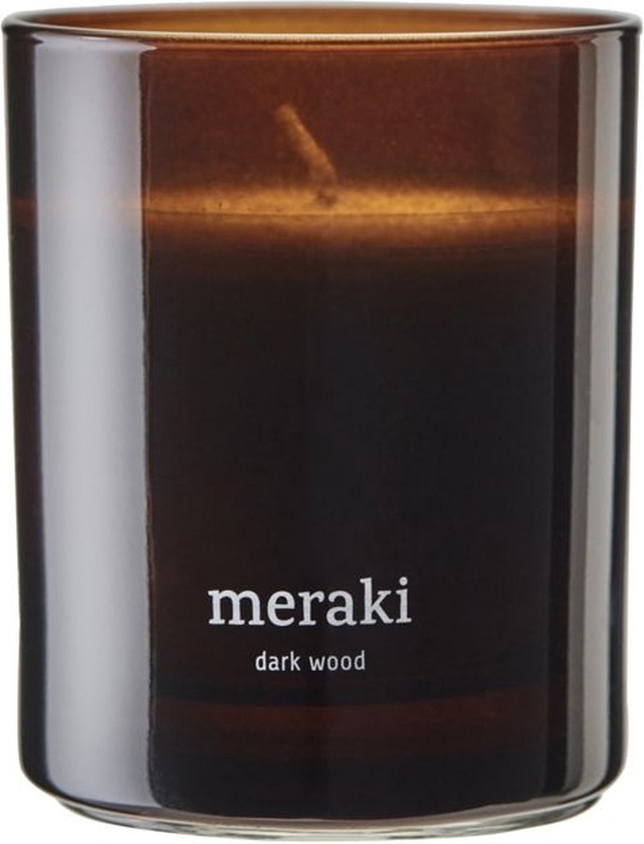 Bougie parfumée Meraki bois foncé