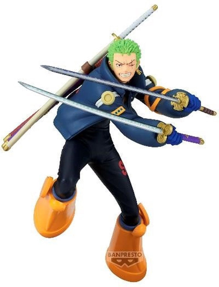 Banpresto co., ltd. one piece - collection de disques de bataille - statue de Roronoa Zoro 16cm