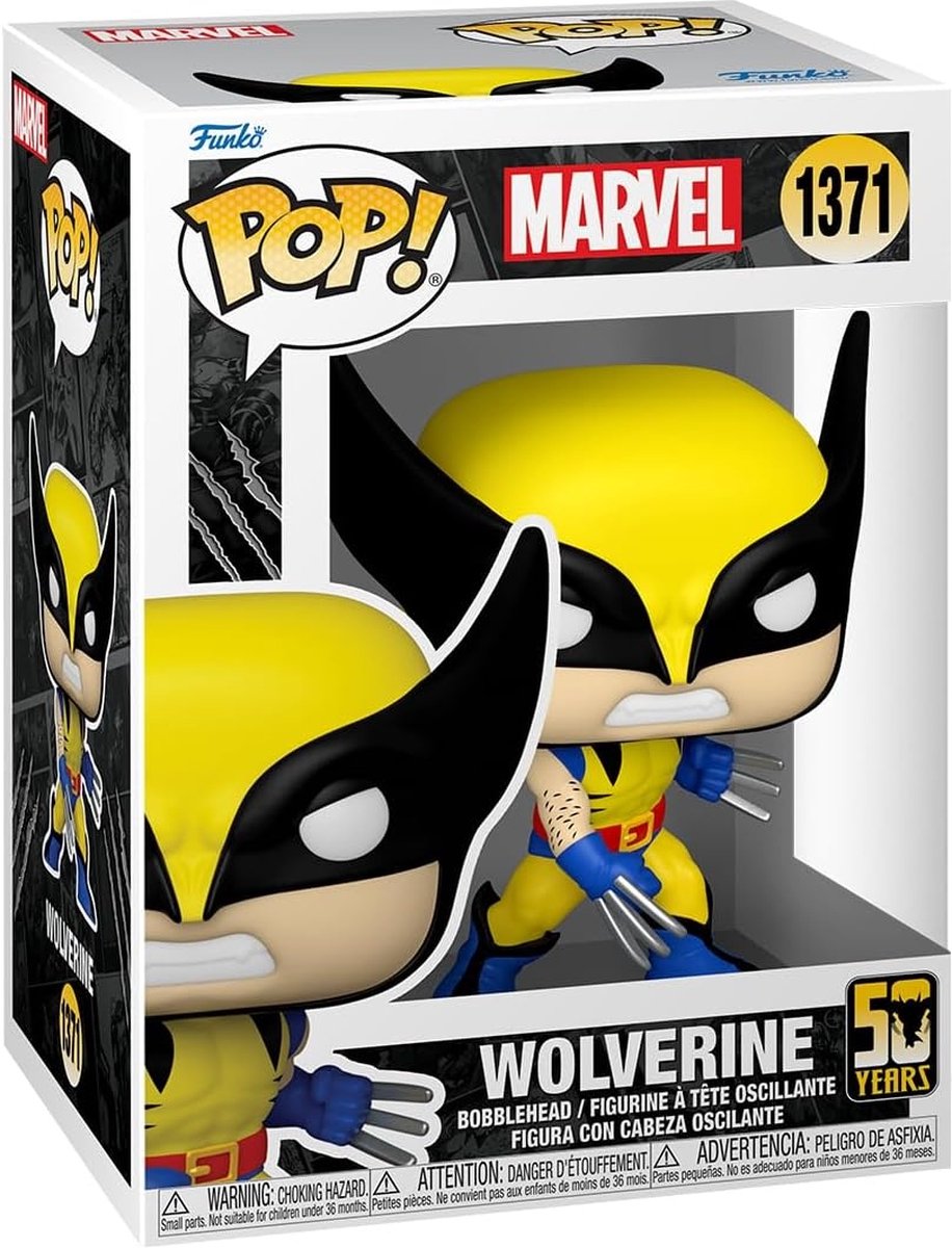 Funko pop merveille : wolverine 50th – wolverine (classique) - pop #1371
