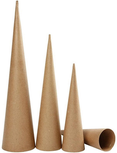 Creativ company cônes hauts, h : 30-40-50 cm, d 8-9-11,5 cm, 3 pièces 1 boîte