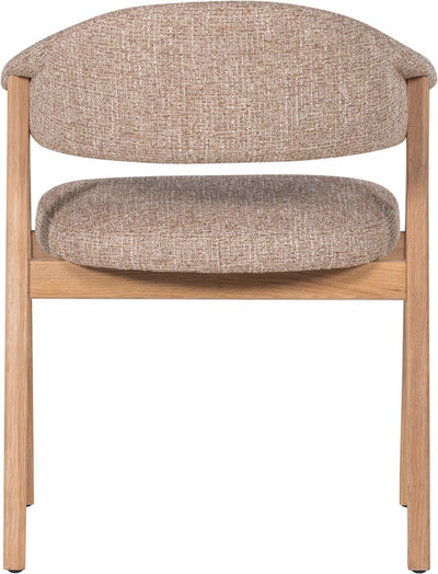 Chaise de salle à manger Woood Tunar avec accoudoirs - bois de chêne - naturel - lot de 2
