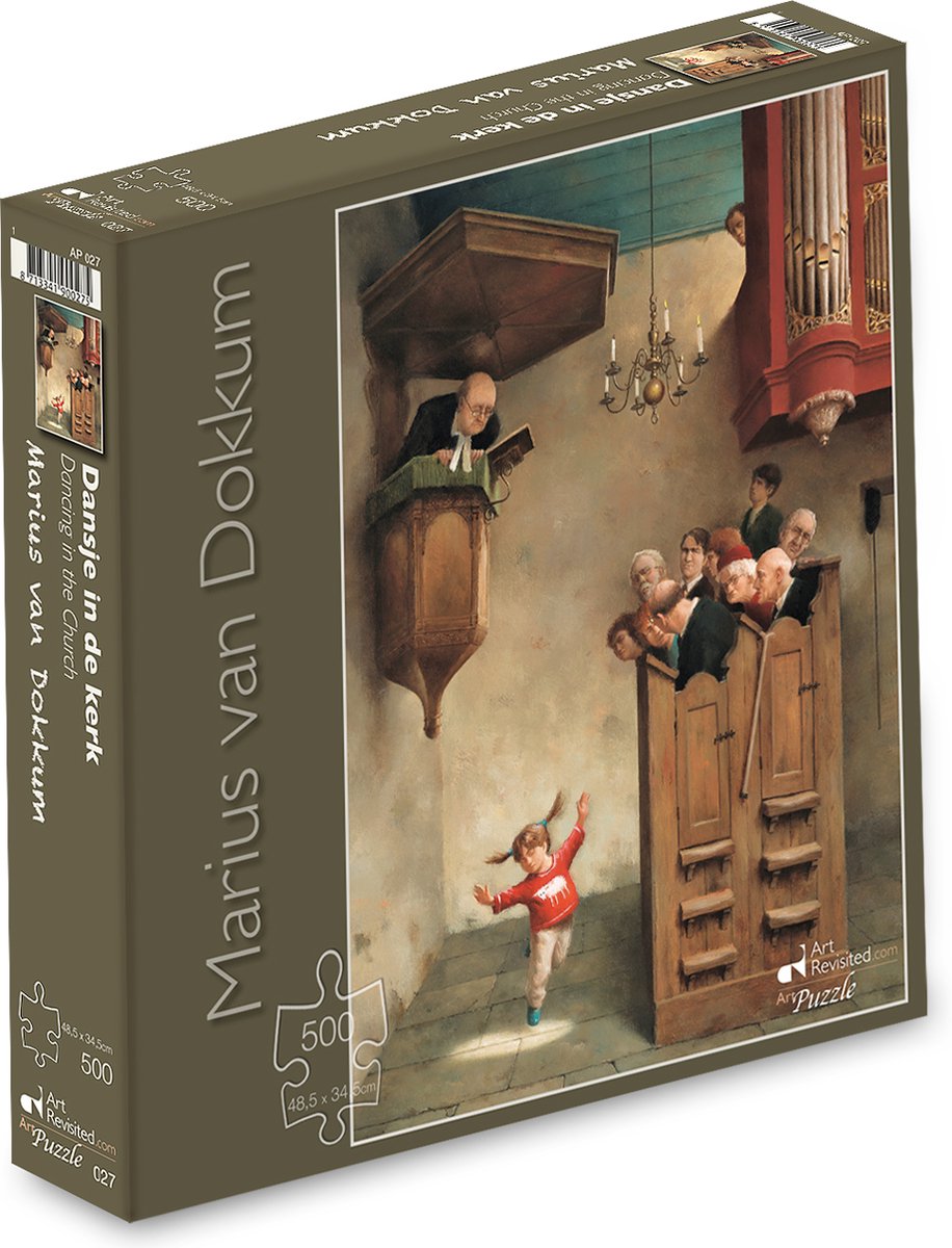 Puzzle Marius van dokkum - danse dans l'église - 500 mcx