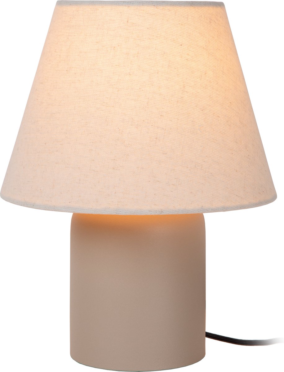 Lucide macia - lampe de table - 1xe14 - beige - japondi