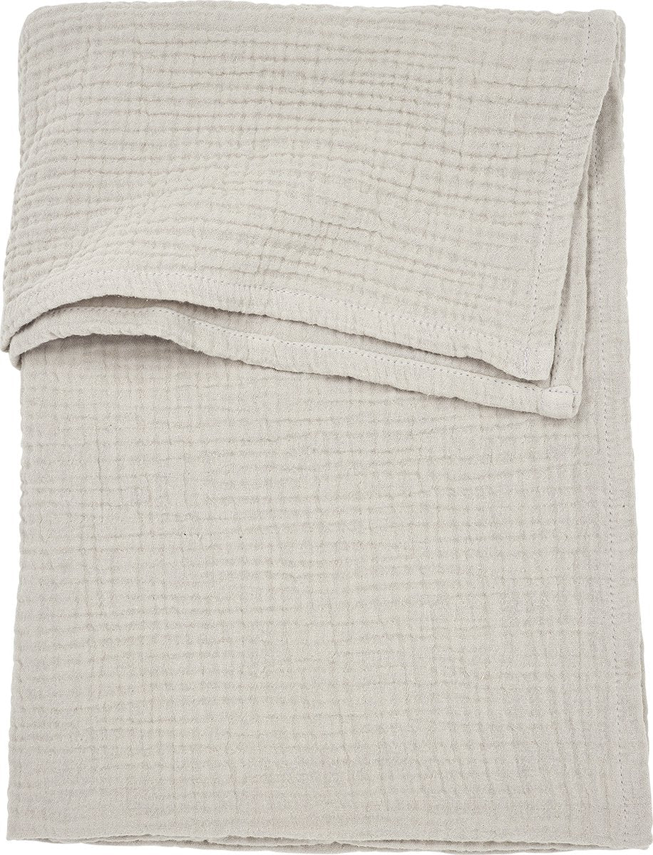 Drap de berceau Meyco baby uni - hydrophile prélavé - grège - 100x150cm - 0,3 tog