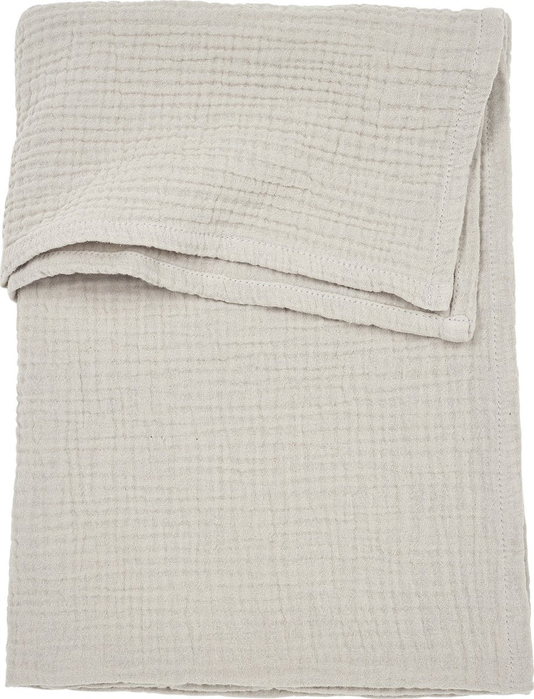 Drap de berceau Meyco baby uni - hydrophile prélavé - grège - 100x150cm - 0,3 tog