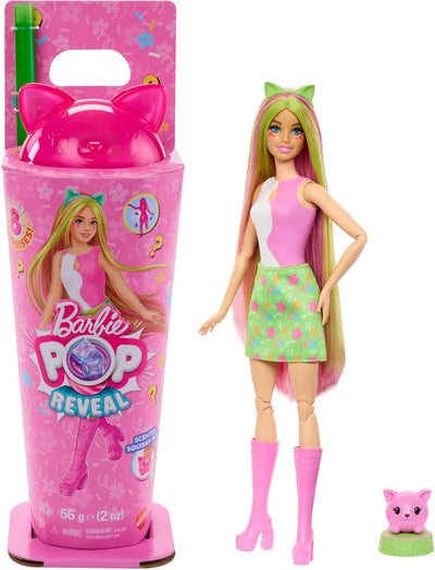 Poupée Barbie révèle un milkshake - poupée chaton avec slime