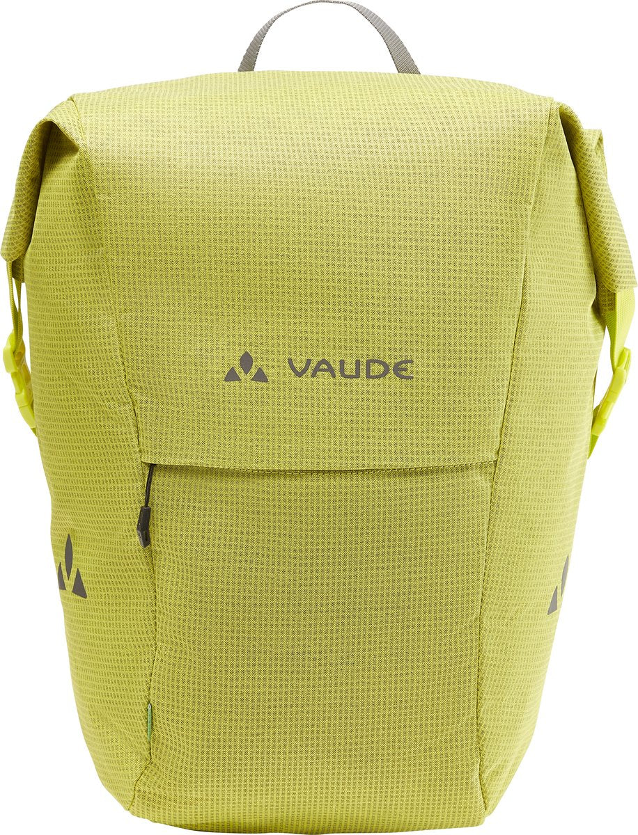Vaude road master roll-it luminum sacoche de vélo sac de vélo simple unisexe vert vif >70% de matériaux recyclés