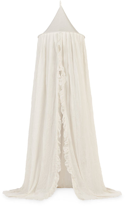 Jollein - moustiquaire bébé volant vintage (ivoire) - coton - polyester - voile bébé, ciel de lit - 245cm