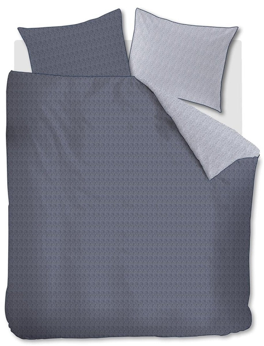Riviera maison twisted duvet cover - twin xl - 260x200 220 - blue
