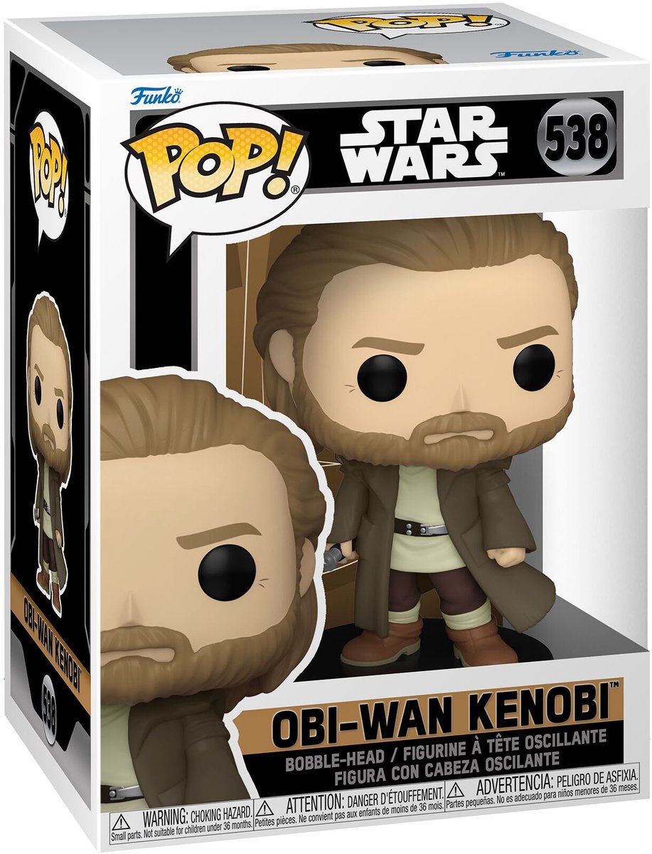 Funko Star Wars Figurine en vinyle Obi-Wan Kenobi 538 Pop! norme
