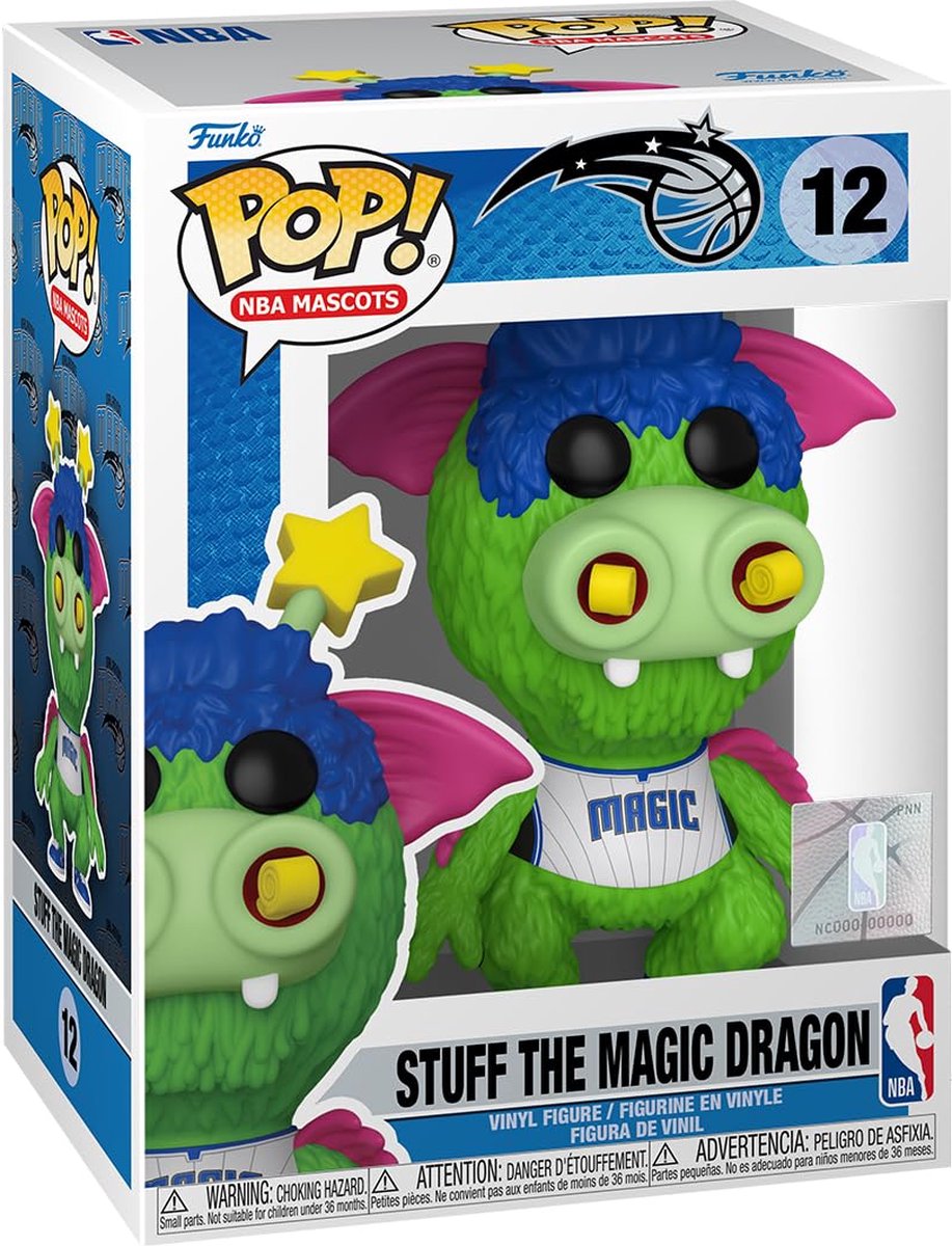 Funko-pop ! Mascottes NBA : Orlando Magic - Farcir le Dragon Magique #12