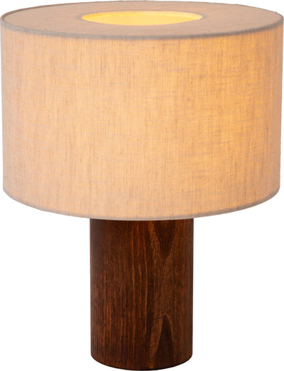 Lucide tachina - lampe de table - 1xe27 - naturel - japandi