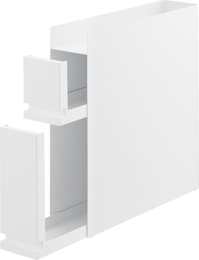 Porte-épices et huiles Yamazaki extensible - 2 niveaux - tour - blanc