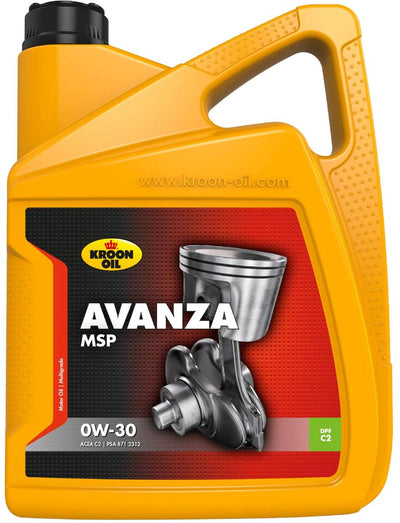 Kroon-oil avanza msp - huile moteur 0w-30 - entièrement synthétique - 5000 ml - sans couleur