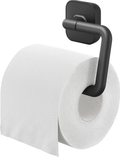 Tiger carv - porte-rouleau de papier toilette sans rabat - porte-rouleau de papier toilette - sans perçage - perçage ou collage - noir