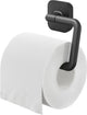 Tiger carv - porte-rouleau de papier toilette sans rabat - porte-rouleau de papier toilette - sans perçage - perçage ou collage - noir