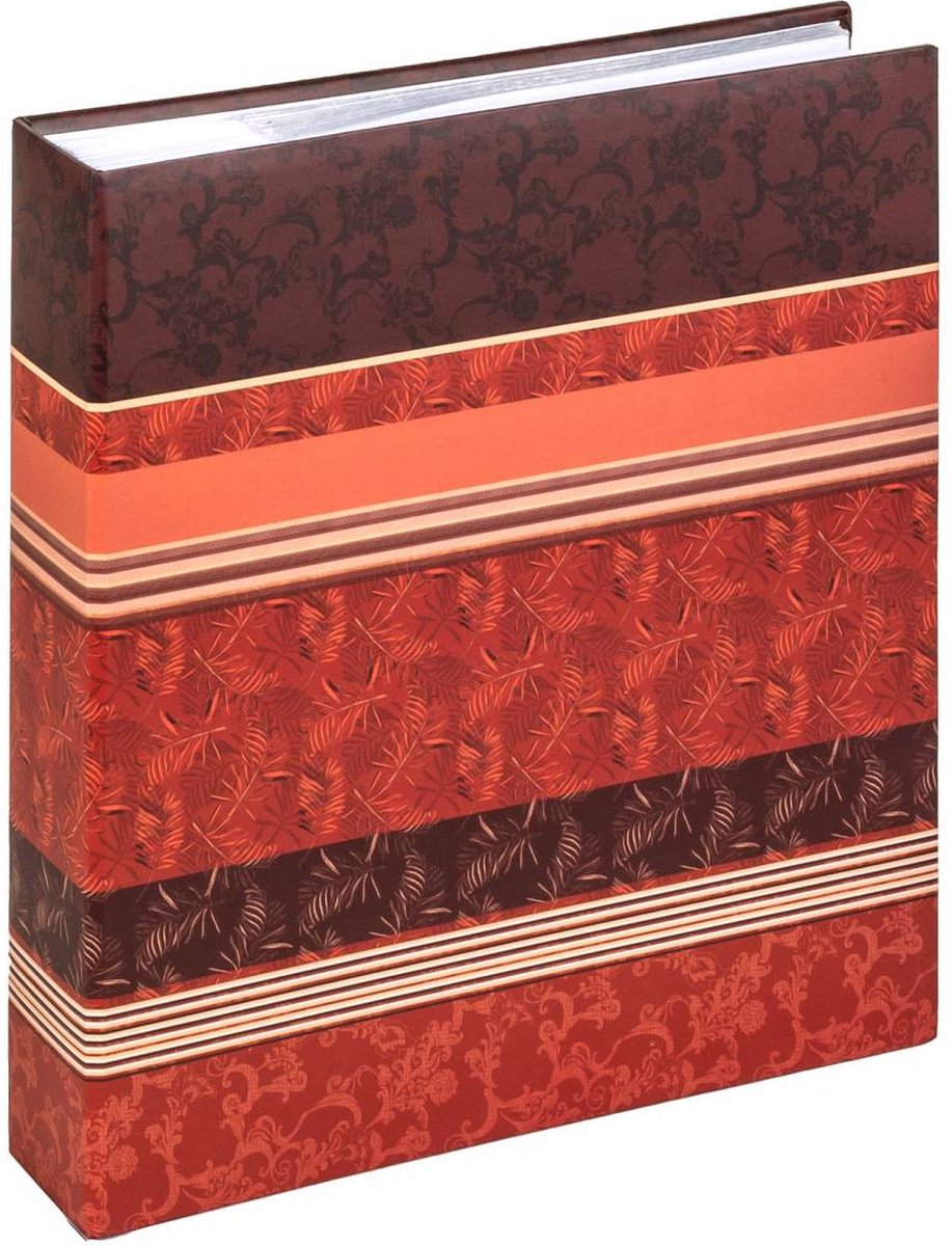 Walther me-359-r pheline - album mémo - format 28 x 25 cm - pages blanches - 200 photos 13x18 cm - rouge