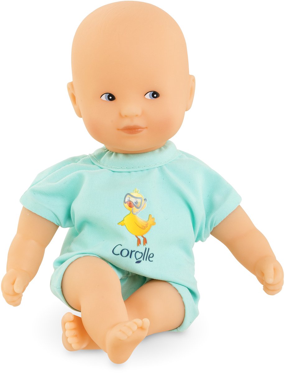 Corolle Mini Bad Babypop - Bleu, 20 cm