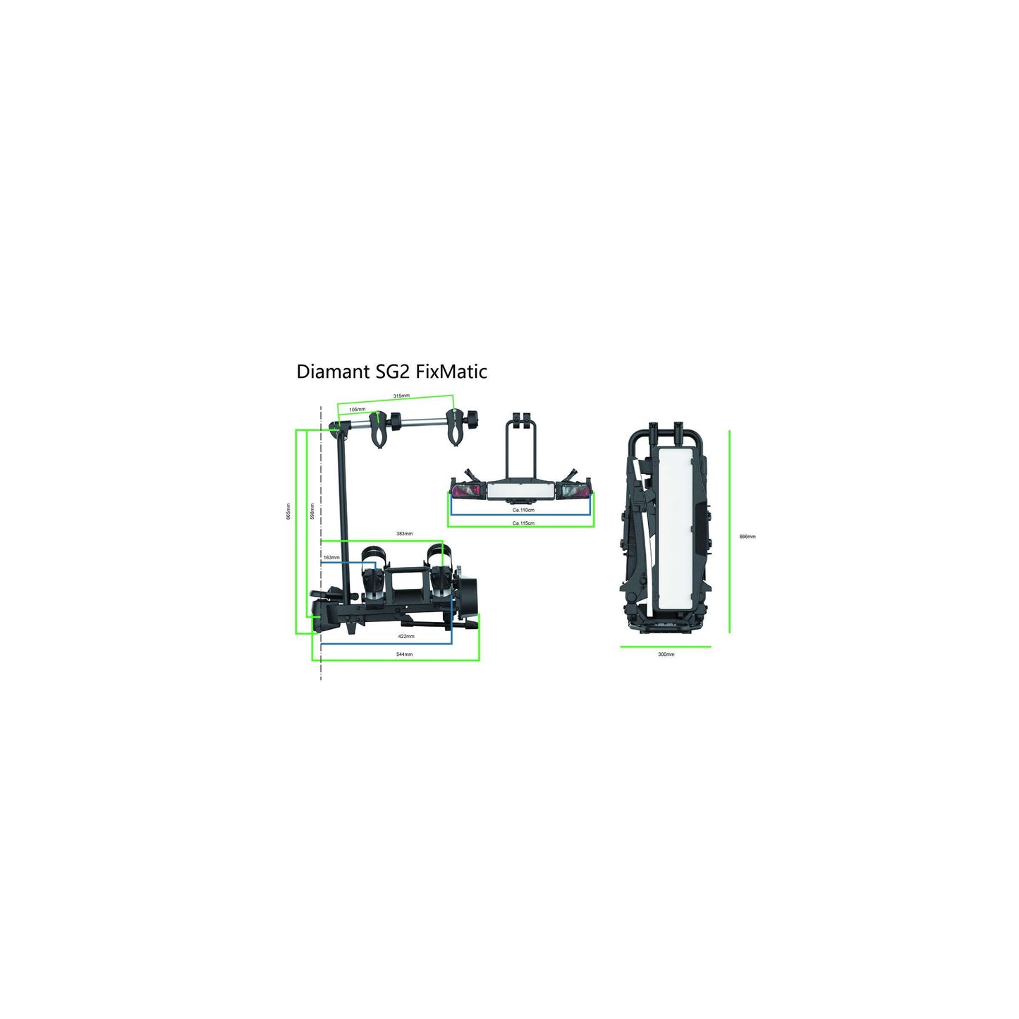 Pro-utilisateur Carrier du vélo Diamant Sg2 Fixmatic