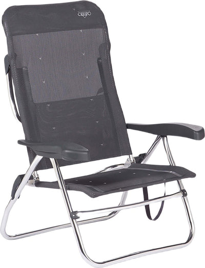 Crespo - chaise de plage - al 223 - gris foncé