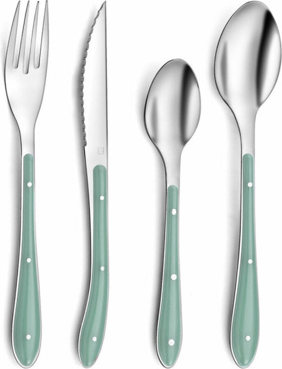Amefa couverts bistro métal vert (24 pcs)