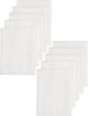 Lingettes hydrophiles Meyco baby uni - paquet de 10 - blanc - 70x70cm