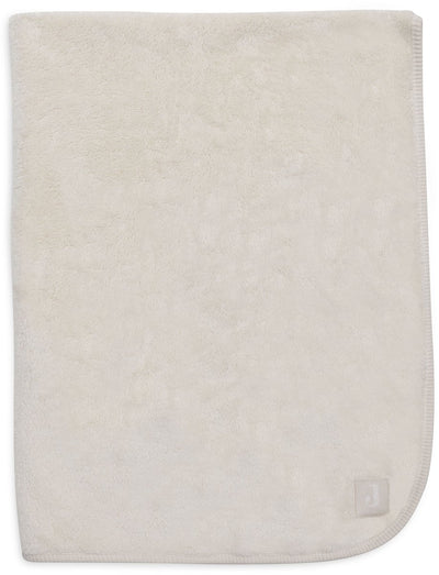Jollein couverture bébé berceau - 75x100cm - jersey sherpa basique - flocons d'avoine