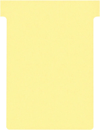 Cartes de tableau de planification Nobo t index 3, pi 120 x 92 mm, jaune