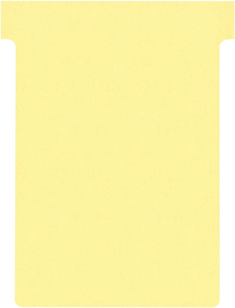 Cartes de tableau de planification Nobo t index 3, pi 120 x 92 mm, jaune