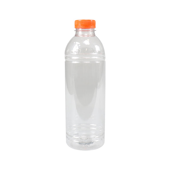 Flacon de rpet avec bouchon orange (70x1000ml)