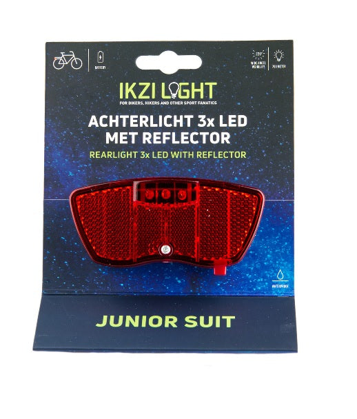Ikzi ikzilight junior arrière lumière arrière mini 3-LED 80 mm sur carte
