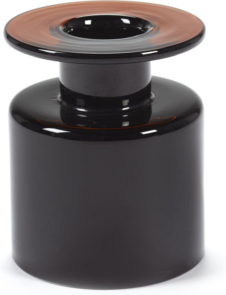 Serax - feu de vent marie michielssen - vase s - noir marron foncé - 18 ø