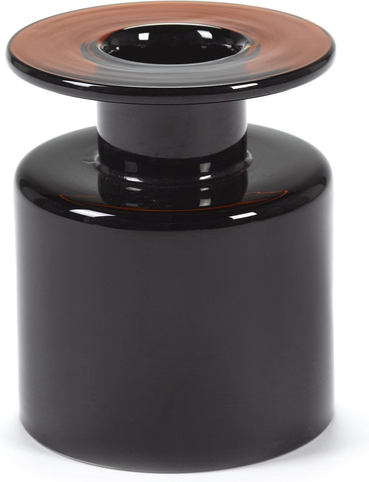 Serax - feu de vent marie michielssen - vase s - noir marron foncé - 18 ø