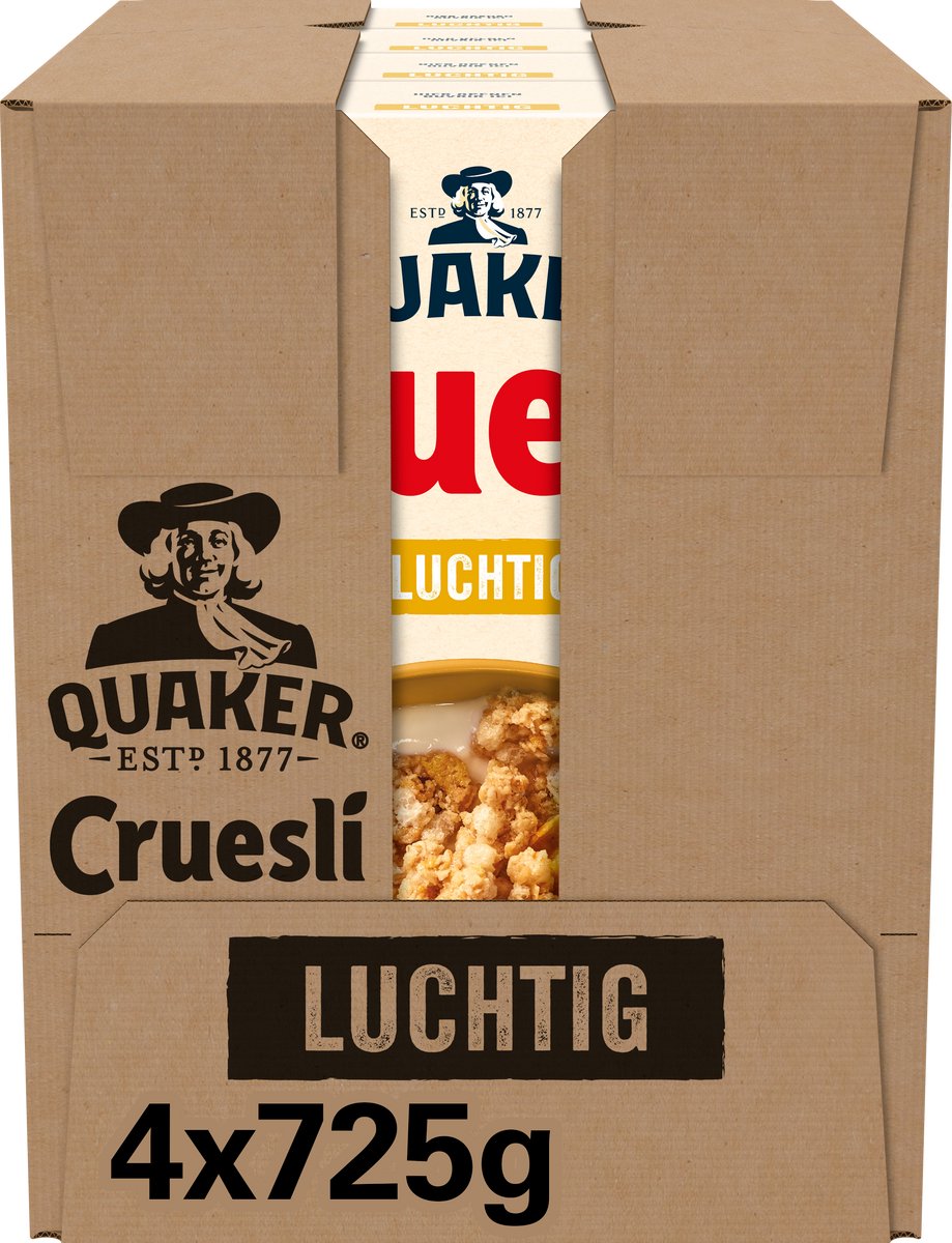 Quaker granola light - céréales pour petit déjeuner - 4 x 725 grammes