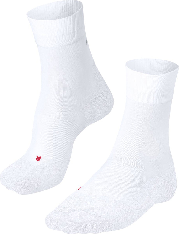 Falke ru4 chaussettes de course en coton anti-ampoules en matériau fonctionnel femme blanc - taille 39-40