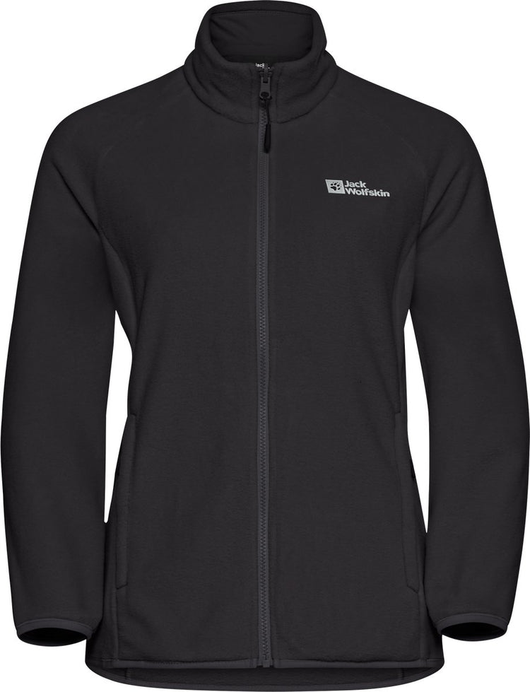 Jack wolfskin moonrise fz w veste outdoor femme - noir