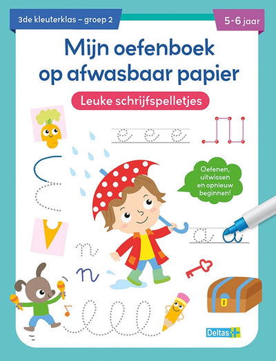 Deltas Exercice livre de livre lavable de beaux jeux d'écriture (5-6 ans)