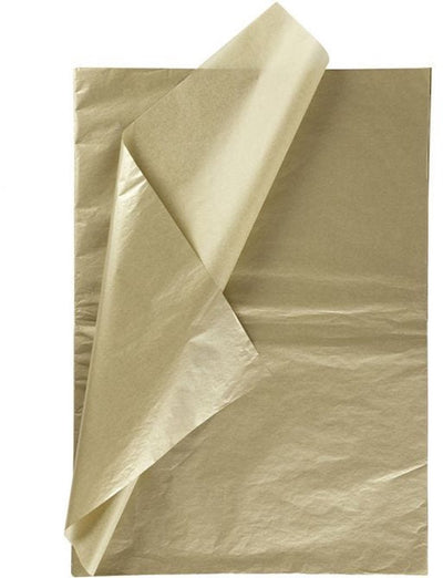 Creativ Company Paper Tissue Paper Gold 6 feuilles 14 gr, 50x70cm