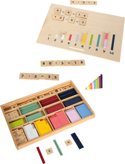 Small Foot Wooden Tiders avec des barres de calcul et des blocs de calculs