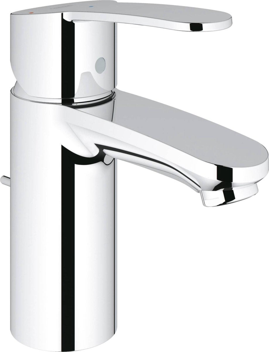 Robinet pour lavabo Grohe eurostyle cosmopolitan - bec standard - avec vidage extractible - chrome - économie d'eau