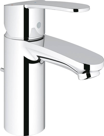 Robinet pour lavabo Grohe eurostyle cosmopolitan - bec standard - avec vidage extractible - chrome - économie d'eau