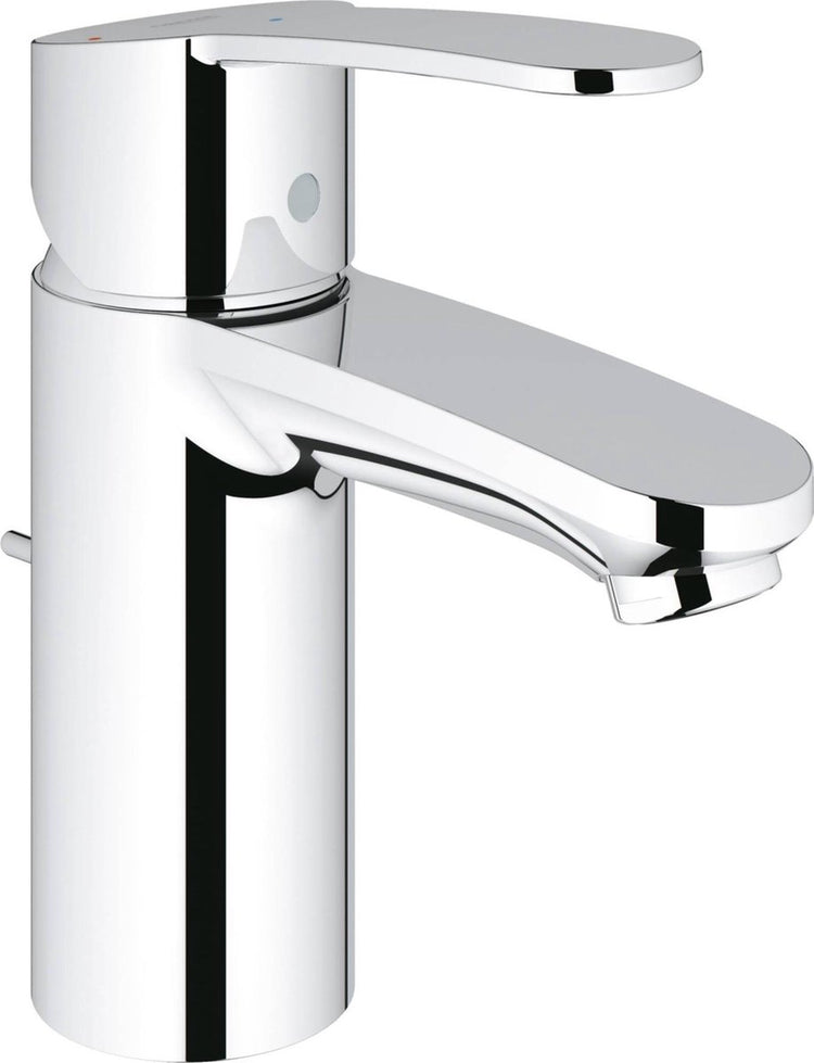 Robinet pour lavabo Grohe eurostyle cosmopolitan - bec standard - avec vidage extractible - chrome - économie d'eau